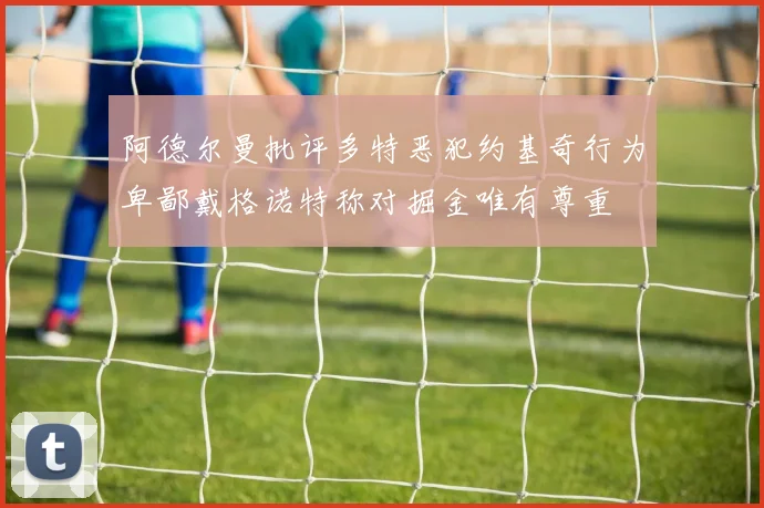阿德尔曼批评多特恶犯约基奇行为卑鄙戴格诺特称对掘金唯有尊重