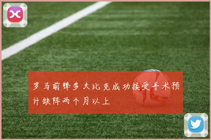罗马前锋多夫比克成功接受手术预计缺阵两个月以上